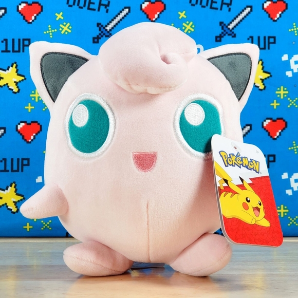 Pokemon Jigglypuff 6" Jazwares Collectible Nintendo Video Game Toy Plush NWT - Picture 1 of 11